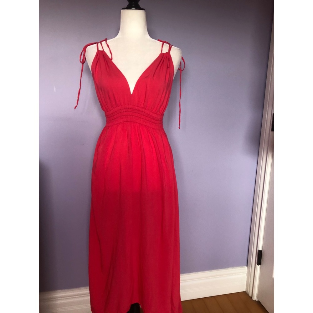 Lark & Ro pink sleeveless maxi dress